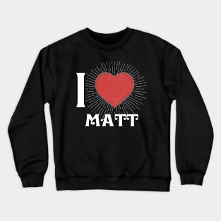 Retro Matt Pattern 80s 90s Birthday Vintage Style Crewneck Sweatshirt